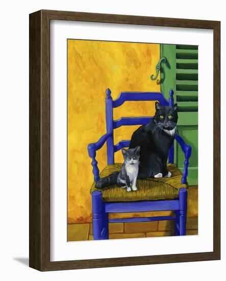 Cats of Provence (Chats de Provence)-Isy Ochoa-Framed Giclee Print