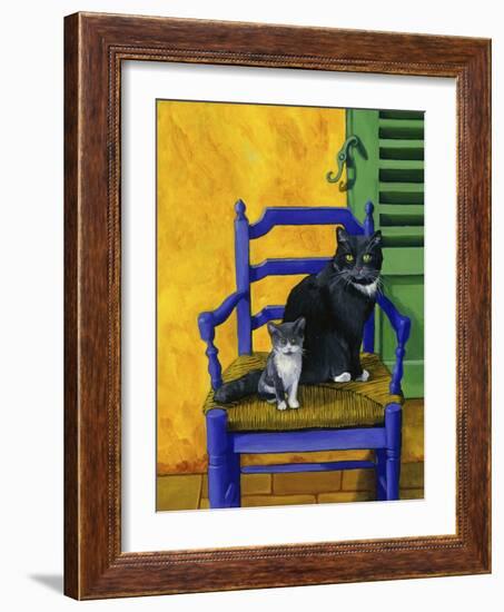 Cats of Provence (Chats de Provence)-Isy Ochoa-Framed Giclee Print