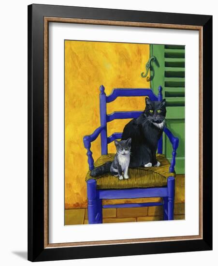 Cats of Provence (Chats de Provence)-Isy Ochoa-Framed Giclee Print