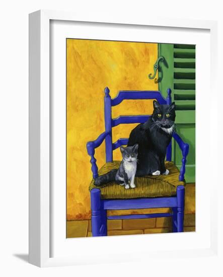 Cats of Provence (Chats de Provence)-Isy Ochoa-Framed Giclee Print