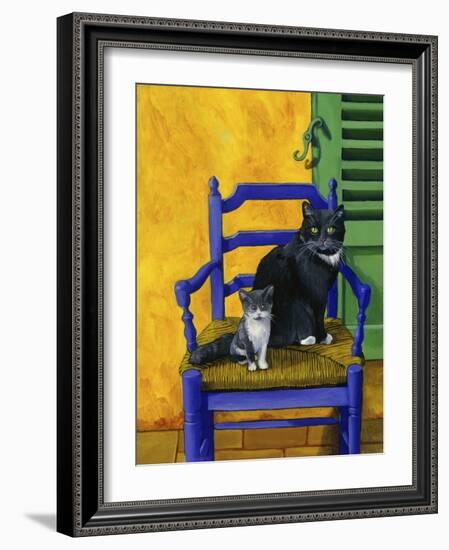 Cats of Provence (Chats de Provence)-Isy Ochoa-Framed Giclee Print