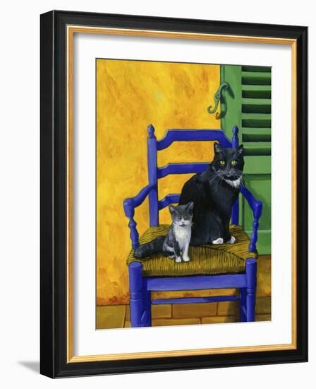 Cats of Provence (Chats de Provence)-Isy Ochoa-Framed Giclee Print