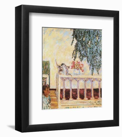 Cats on the Railing-Pierre Bonnard-Framed Premium Giclee Print