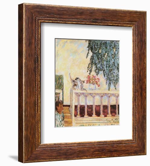 Cats on the Railing-Pierre Bonnard-Framed Premium Giclee Print