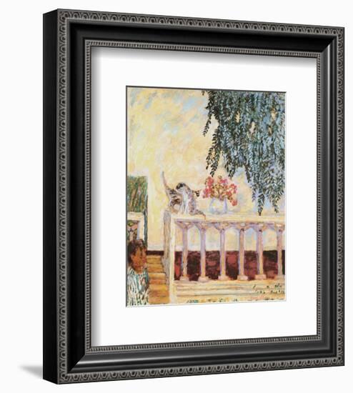 Cats on the Railing-Pierre Bonnard-Framed Premium Giclee Print