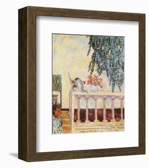 Cats on the Railing-Pierre Bonnard-Framed Premium Giclee Print