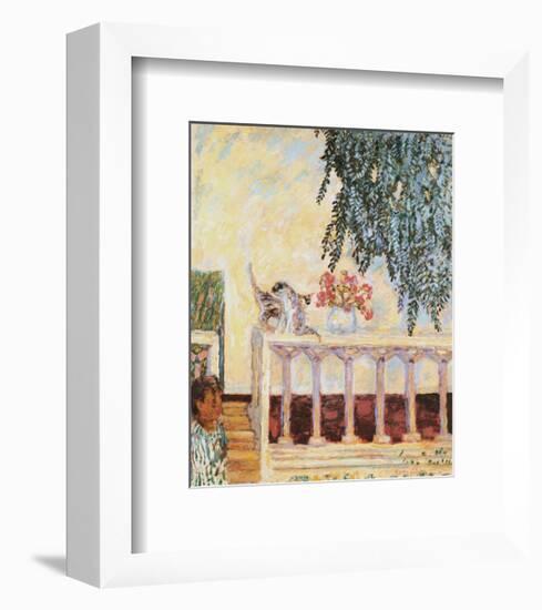 Cats on the Railing-Pierre Bonnard-Framed Premium Giclee Print