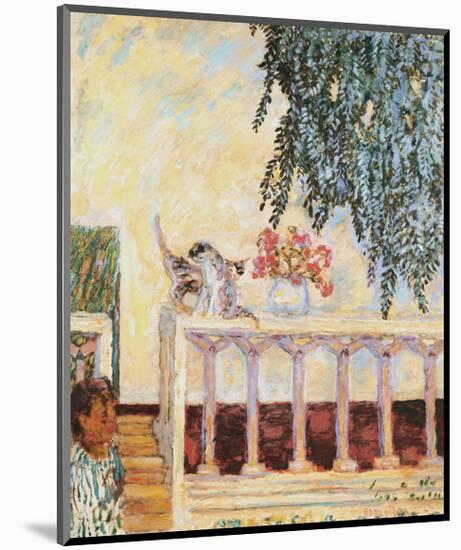 Cats on the Railing-Pierre Bonnard-Mounted Premium Giclee Print