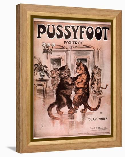 Cats Pussyfoot Fox Trot, USA, 1920-null-Framed Premier Image Canvas