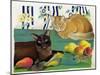 Cats with Fruit-Anne Robinson-Mounted Giclee Print