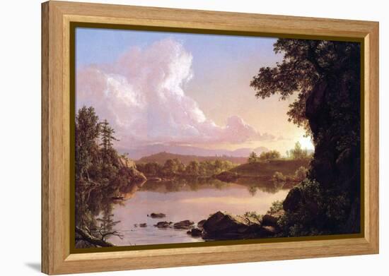 Catskill Creek-Frederic Edwin Church-Framed Stretched Canvas