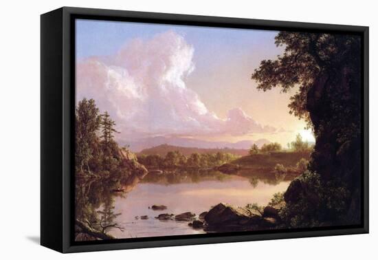 Catskill Creek-Frederic Edwin Church-Framed Stretched Canvas