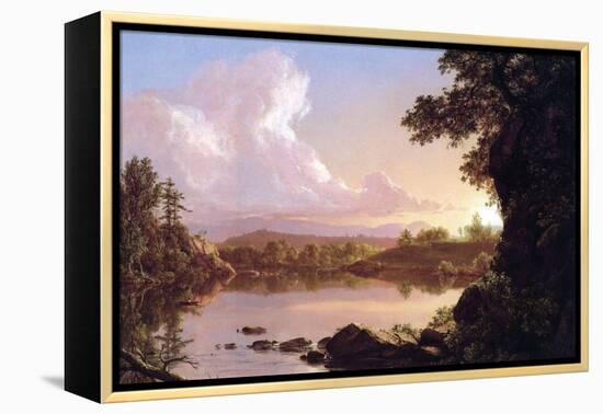 Catskill Creek-Frederic Edwin Church-Framed Stretched Canvas