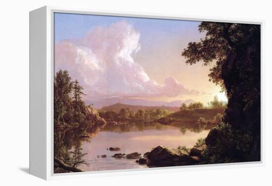Catskill Creek-Frederic Edwin Church-Framed Stretched Canvas