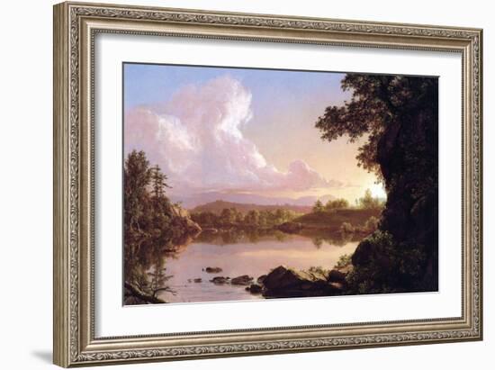 Catskill Creek-Frederic Edwin Church-Framed Art Print