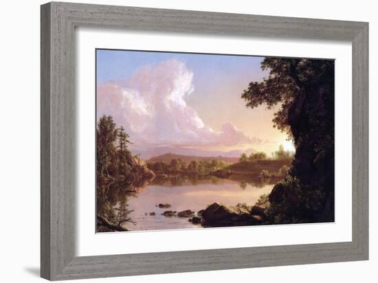 Catskill Creek-Frederic Edwin Church-Framed Art Print