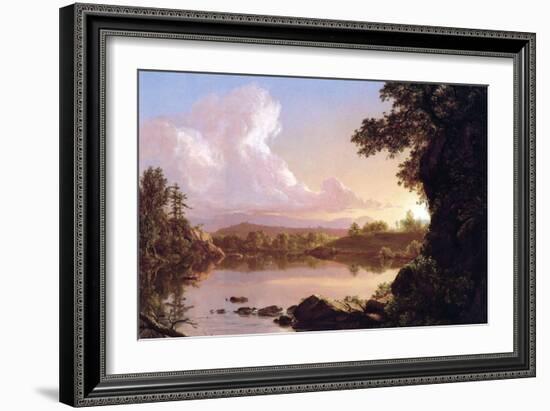 Catskill Creek-Frederic Edwin Church-Framed Art Print