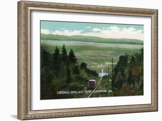 Catskill Mountains, New York - View of Otis Elevating Railway-Lantern Press-Framed Art Print