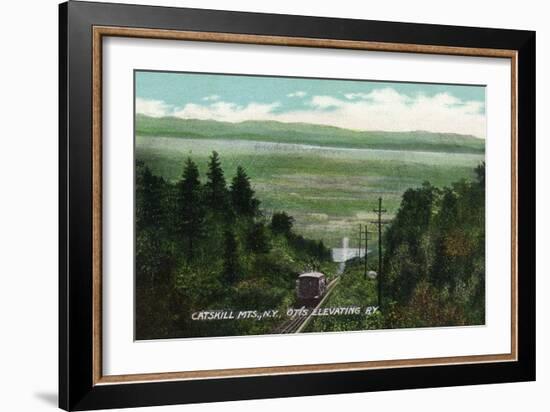 Catskill Mountains, New York - View of Otis Elevating Railway-Lantern Press-Framed Art Print