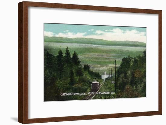 Catskill Mountains, New York - View of Otis Elevating Railway-Lantern Press-Framed Art Print