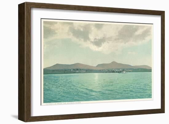 Catskills from the Hudson River, New York-null-Framed Art Print