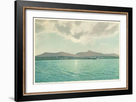 Catskills from the Hudson River, New York-null-Framed Art Print