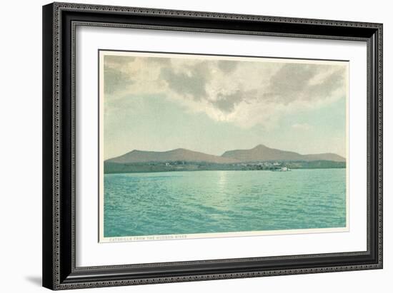 Catskills from the Hudson River, New York-null-Framed Art Print