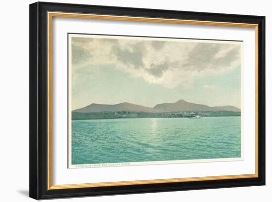 Catskills from the Hudson River, New York-null-Framed Art Print