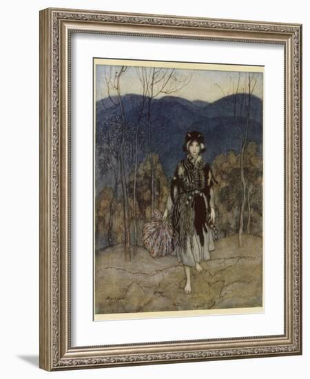 Catskin-Arthur Rackham-Framed Photographic Print