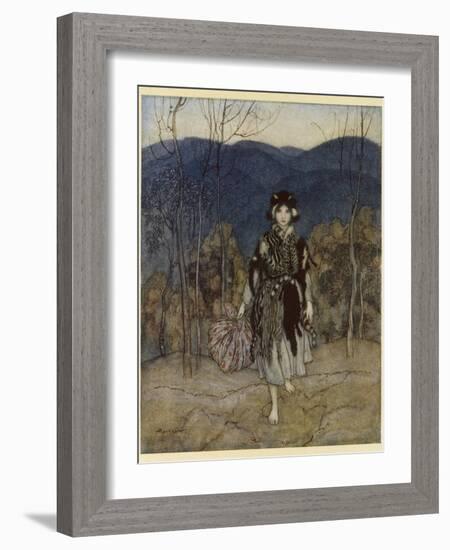 Catskin-Arthur Rackham-Framed Photographic Print