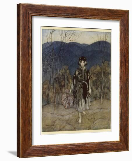 Catskin-Arthur Rackham-Framed Photographic Print