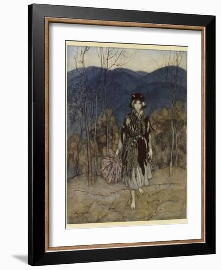 Catskin-Arthur Rackham-Framed Photographic Print