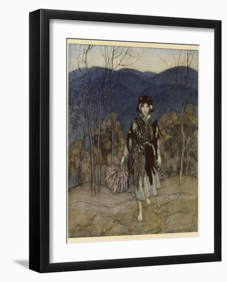 Catskin-Arthur Rackham-Framed Photographic Print