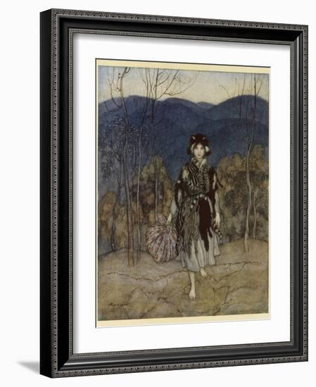 Catskin-Arthur Rackham-Framed Photographic Print