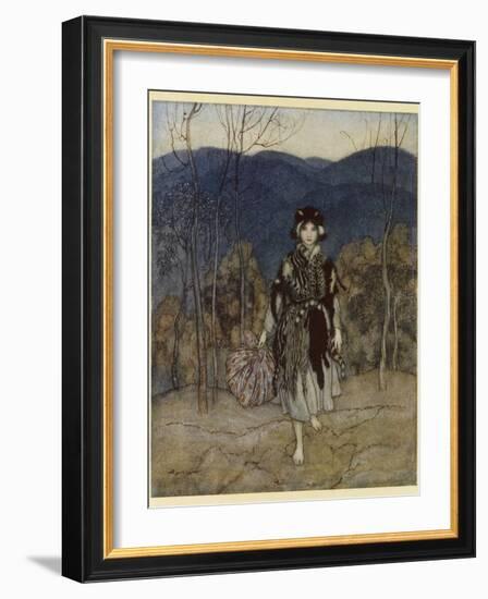 Catskin-Arthur Rackham-Framed Photographic Print