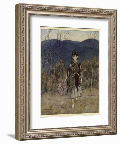 Catskin-Arthur Rackham-Framed Photographic Print