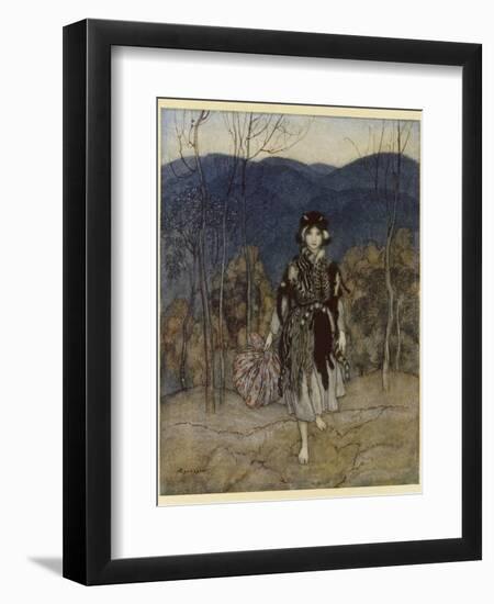 Catskin-Arthur Rackham-Framed Photographic Print