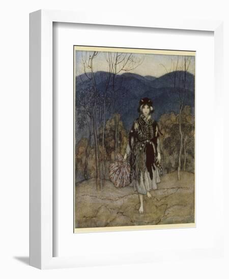 Catskin-Arthur Rackham-Framed Photographic Print