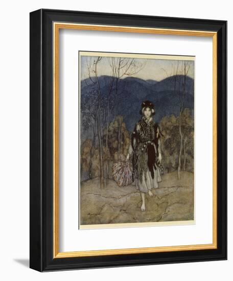 Catskin-Arthur Rackham-Framed Photographic Print