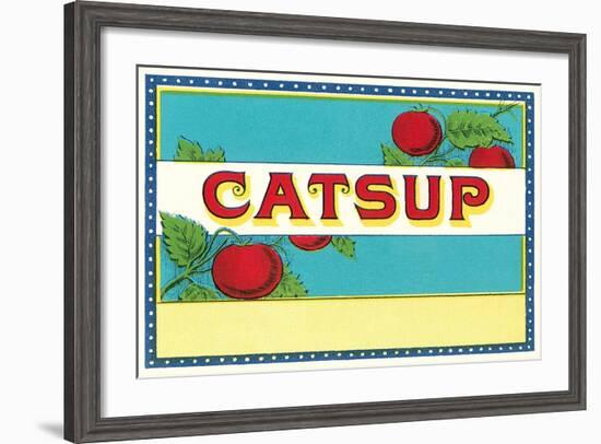 Catsup Label-null-Framed Art Print