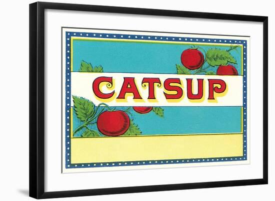 Catsup Label-null-Framed Art Print