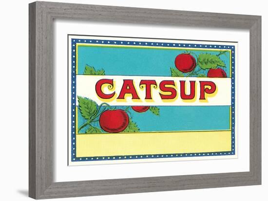 Catsup Label-null-Framed Art Print