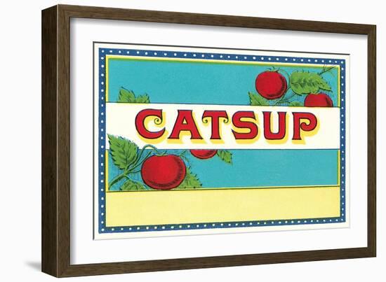 Catsup Label-null-Framed Art Print