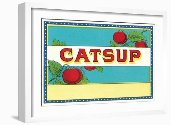 Catsup Label-null-Framed Art Print