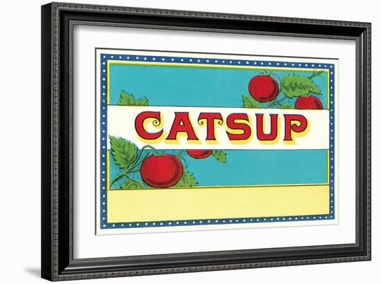 Catsup Label-null-Framed Art Print