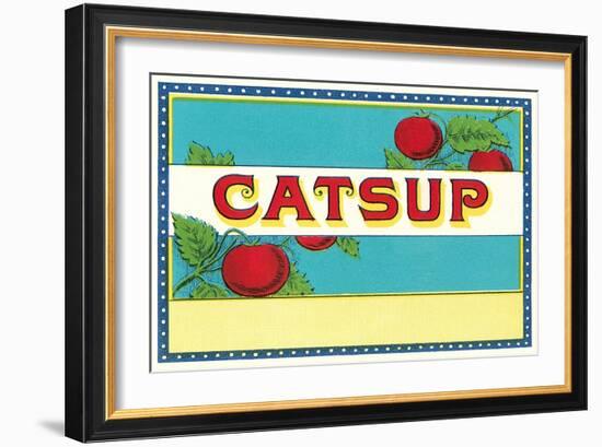 Catsup Label-null-Framed Art Print