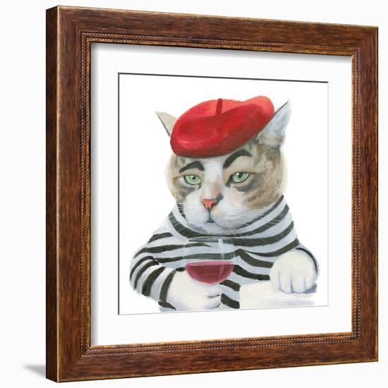 Cattitude III-Myles Sullivan-Framed Art Print