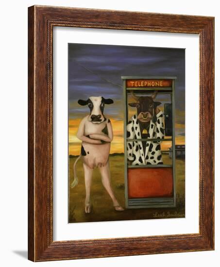 Cattle Call-Leah Saulnier-Framed Giclee Print