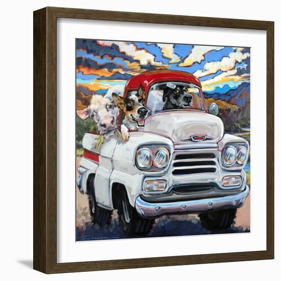 Cattle Drive-CR Townsend-Framed Art Print