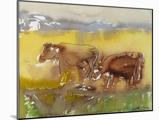 Cattle in the Meadow, 1983-Brenda Brin Booker-Mounted Giclee Print
